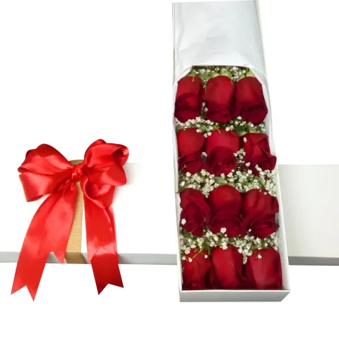 Caja de Rosas Rojas