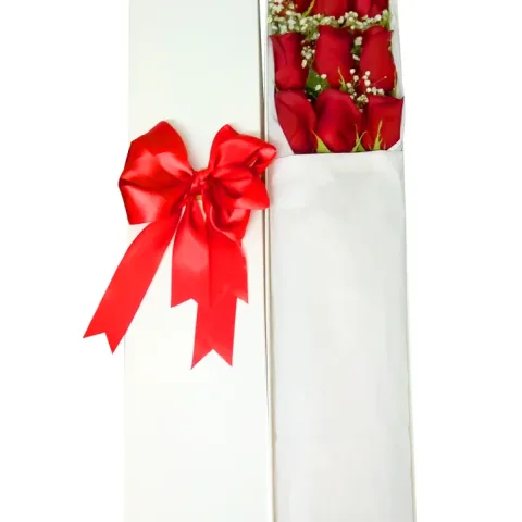 Caja de Rosas Rojas
